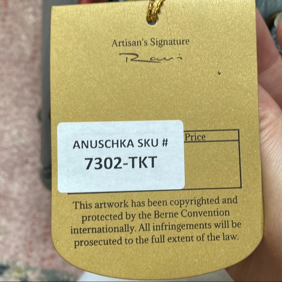 Anuschka Gray Painted Leather Bag - Picture 6 of 8